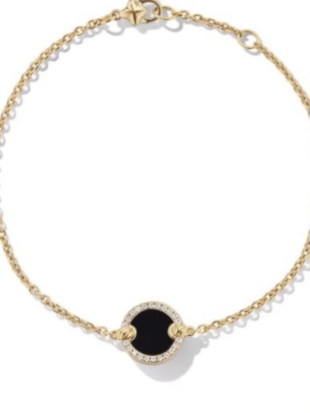 David Yurman Petite DY Elements Center Station Chain Bracelet in 18K Yellow Gold - Picture 3 of 4